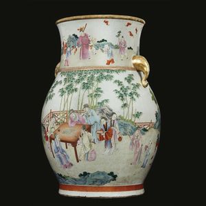 VASO, CINA, DINASTIA QING, SEC. XVIII-XIX  - Asta Arte Orientale 东方艺术 - Associazione Nazionale - Case d'Asta italiane