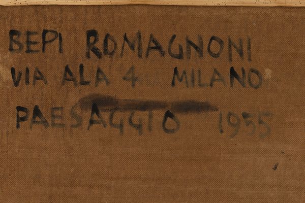 Bepi Romagnoni : Paesaggio  - Asta Arte Moderna e Contemporanea - Associazione Nazionale - Case d'Asta italiane