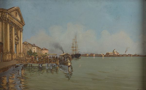 Arturo Bianchi : Zattere della Giudecca  - Asta Arte Moderna e Contemporanea - Associazione Nazionale - Case d'Asta italiane