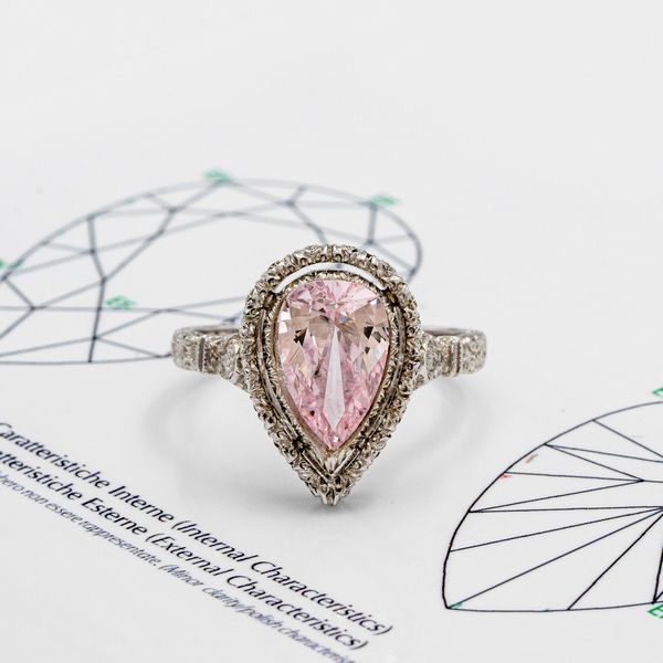 Mario Buccellati anello con diamante naturale rosa  - Asta Gioielli e Orologi - Associazione Nazionale - Case d'Asta italiane