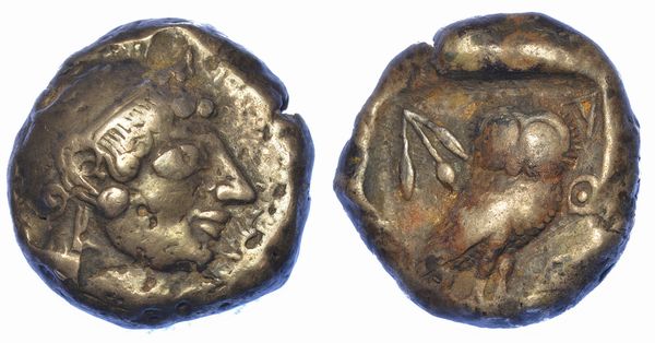 ATTICA - ATENE. Tetradracma, 510 a.C.  - Asta Numismatica - Associazione Nazionale - Case d'Asta italiane