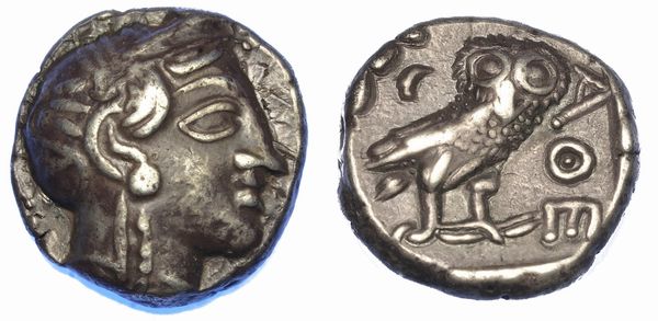 ATTICA - ATENE. Tetradracma, dopo il 449 a.C.  - Asta Numismatica - Associazione Nazionale - Case d'Asta italiane