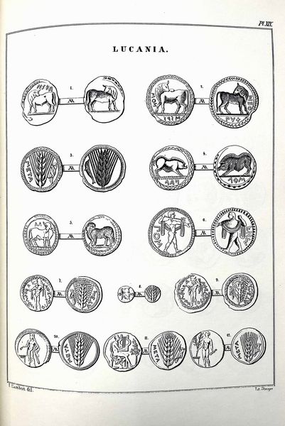 SAMBON L. Recherches sur les monnaies de la presqu' ile italique, depuis leur origine jusqu'a la bataille d' Actum.  - Asta Numismatica - Associazione Nazionale - Case d'Asta italiane