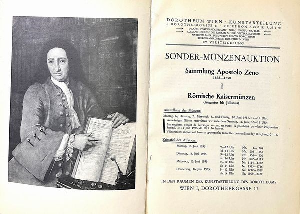 DOROTHEUM. SAMMLUNG APOSTOLO ZENO. I. RMISCHE KAISERMNZEN (AUGUSTUS BIS JULIANUS).  - Asta Numismatica - Associazione Nazionale - Case d'Asta italiane