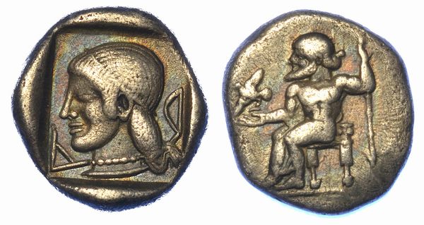ARKADIA - LEGA ARCADICA. Obolo, circa 480-470 a.C. Kleitor.  - Asta Numismatica - Associazione Nazionale - Case d'Asta italiane