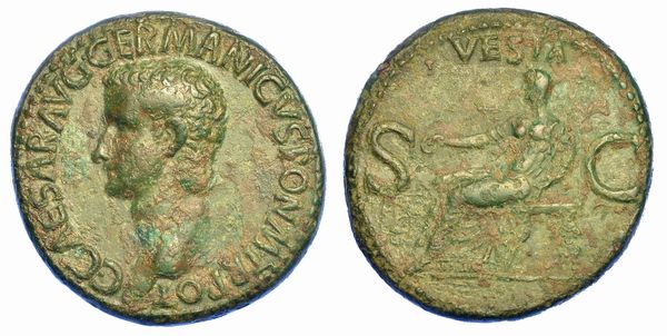 CALIGOLA, 37-41. Asse, anni 37-38.  - Asta Numismatica - Associazione Nazionale - Case d'Asta italiane