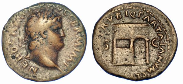 NERONE, 54-68. Asse, anno 65.  - Asta Numismatica - Associazione Nazionale - Case d'Asta italiane