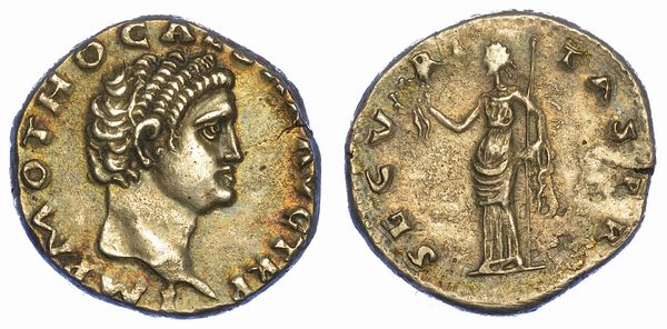 OTONE, GENNAIO-APRILE 69. Denario.  - Asta Numismatica - Associazione Nazionale - Case d'Asta italiane