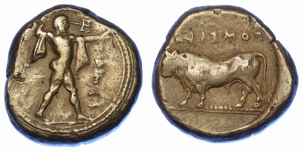 LUCANIA - POSEIDONIA. Nomos, 480-400 a.C.  - Asta Numismatica - Associazione Nazionale - Case d'Asta italiane
