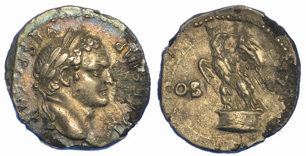 TITO (Cesare), 69-79. Denario, anno 76. Roma.  - Asta Numismatica - Associazione Nazionale - Case d'Asta italiane