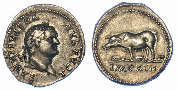 TITO (Cesare), 69-79 d.C. Denario, luglio 77 - dicembre 78.  - Asta Numismatica - Associazione Nazionale - Case d'Asta italiane