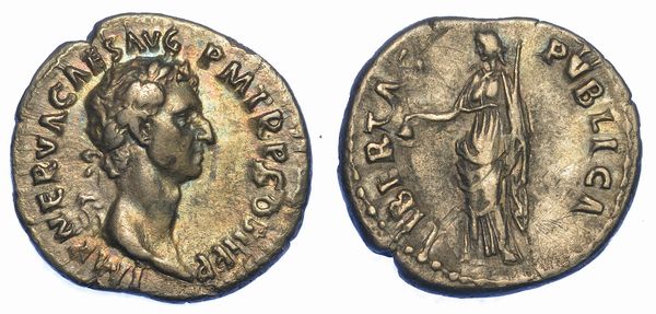 NERVA, 9698. Denario, anno 97. Roma.  - Asta Numismatica - Associazione Nazionale - Case d'Asta italiane