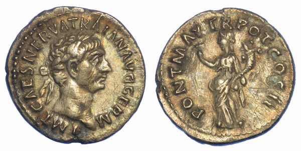 TRAIANO, 98-117. Denario, anno 99. Roma.  - Asta Numismatica - Associazione Nazionale - Case d'Asta italiane