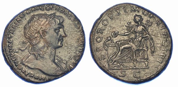 TRAIANO, 98-117. Asse, anni 104111.  - Asta Numismatica - Associazione Nazionale - Case d'Asta italiane