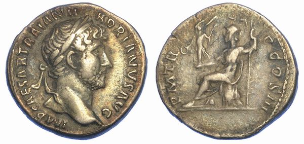 ADRIANO, 117-138. Denario, anni 119-122. Roma.  - Asta Numismatica - Associazione Nazionale - Case d'Asta italiane