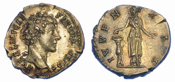 MARCO AURELIO (Cesare), 140-144. Denario, anni 140-144. Roma.  - Asta Numismatica - Associazione Nazionale - Case d'Asta italiane