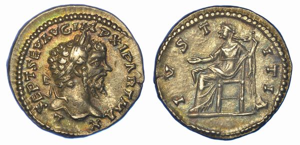 SETTIMIO SEVERO, 193-211. Denario, anni 198-202. Laodicea ad Mare (Latakia).  - Asta Numismatica - Associazione Nazionale - Case d'Asta italiane