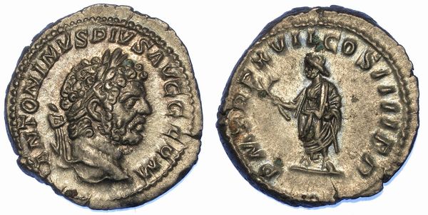 CARACALLA, 198-217. Denario.  - Asta Numismatica - Associazione Nazionale - Case d'Asta italiane