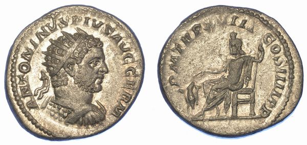 CARACALLA, 198-217. Antoniniano, anno 215.  - Asta Numismatica - Associazione Nazionale - Case d'Asta italiane