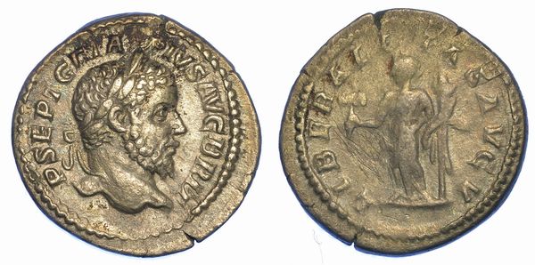 GETA (Augusto), 209-212. Denario, fine anno 211.  - Asta Numismatica - Associazione Nazionale - Case d'Asta italiane