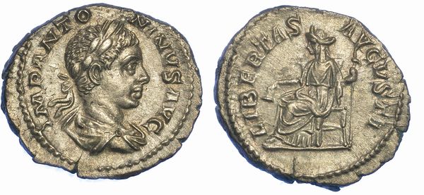 ELIOGABALO, 218-222. Denario, 219-220. Roma.  - Asta Numismatica - Associazione Nazionale - Case d'Asta italiane