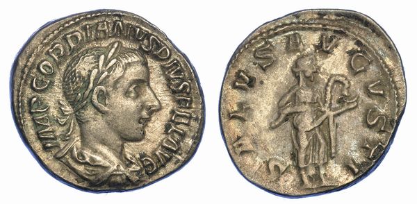 GORDIANO III, 238-244. Denario, anno 240. Roma.  - Asta Numismatica - Associazione Nazionale - Case d'Asta italiane