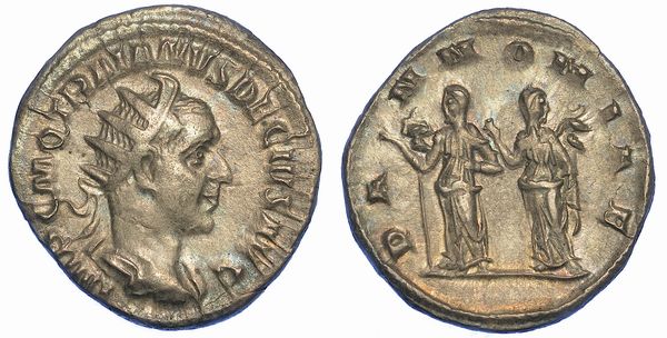 TRAIANO DECIO, 249-251. Antoniniano, anni 250-251. Roma.  - Asta Numismatica - Associazione Nazionale - Case d'Asta italiane