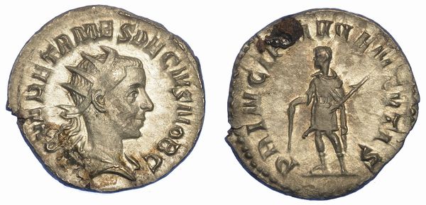 ERENNIO ETRUSCO (Cesare sotto Traiano Decio), 249-251. Antoniniano, anni 249-251.  - Asta Numismatica - Associazione Nazionale - Case d'Asta italiane