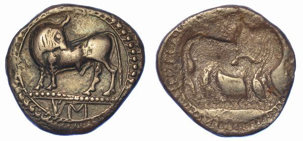 LUCANIA - SIBARI. Terzo di nomos, 550-510 a.C.  - Asta Numismatica - Associazione Nazionale - Case d'Asta italiane