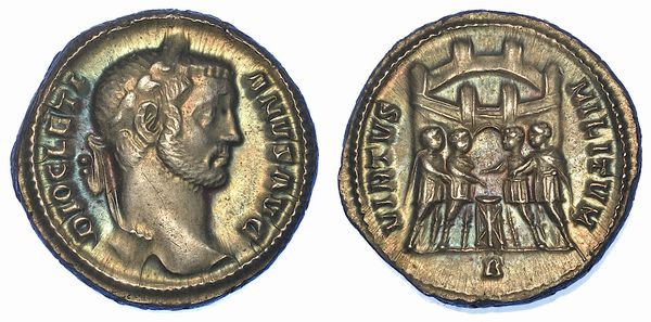 DIOCLEZIANO, 284-305. Argenteus, anno 294. Siscia.  - Asta Numismatica - Associazione Nazionale - Case d'Asta italiane