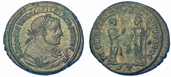 DIOCLEZIANO, 284-305. Follis, anno 305. Ticinum.  - Asta Numismatica - Associazione Nazionale - Case d'Asta italiane