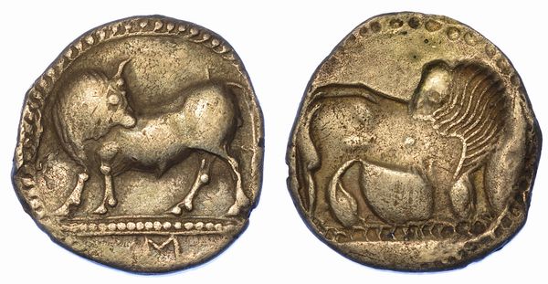 LUCANIA - SIBARI. Terzo di nomos, 550-510 a.C.  - Asta Numismatica - Associazione Nazionale - Case d'Asta italiane