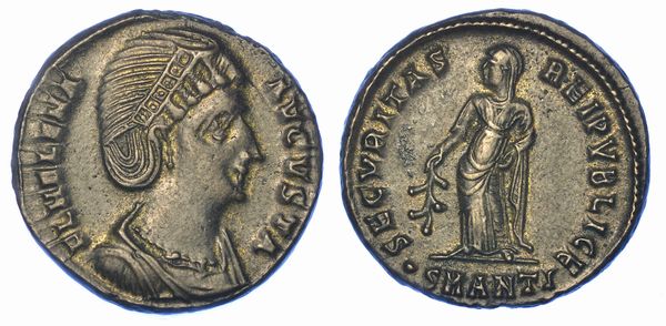 ELENA (Augusta), 324-328/30. Follis. Antiochia.  - Asta Numismatica - Associazione Nazionale - Case d'Asta italiane