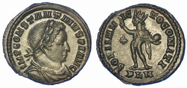 COSTANTINO I, 307-337. Follis ridotto, anni 313-314. Londinium.  - Asta Numismatica - Associazione Nazionale - Case d'Asta italiane