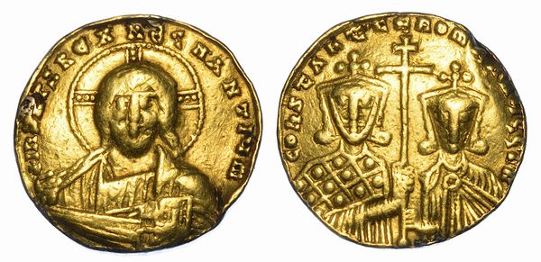 IMPERO ROMANO DORIENTE. COSTANTINO VII E ROMANO I, 920-921. Solido. Costantinopoli.  - Asta Numismatica - Associazione Nazionale - Case d'Asta italiane