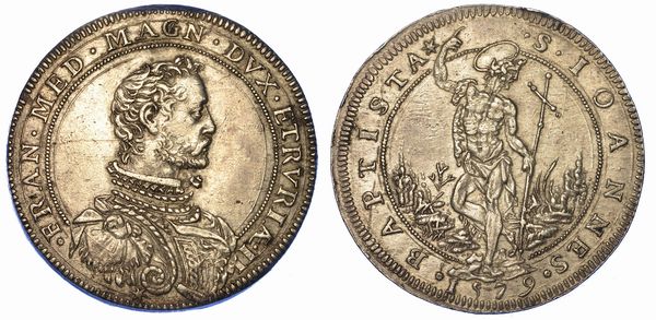 FIRENZE. FRANCESCO I DE MEDICI, 1574-1587. Piastra 1579.  - Asta Numismatica - Associazione Nazionale - Case d'Asta italiane