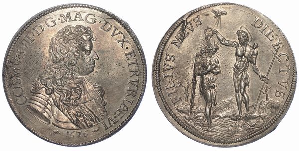 FIRENZE. COSIMO III DE MEDICI, 1670-1723. Piastra 1676.  - Asta Numismatica - Associazione Nazionale - Case d'Asta italiane