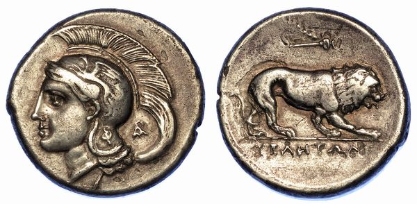 LUCANIA - VELIA. Nomos, anno 280 a.C.  - Asta Numismatica - Associazione Nazionale - Case d'Asta italiane