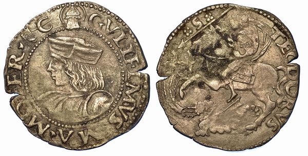 CASALE. GUGLIELMO II PALEOLOGO, 1494-1518. Cavallotto.  - Asta Numismatica - Associazione Nazionale - Case d'Asta italiane