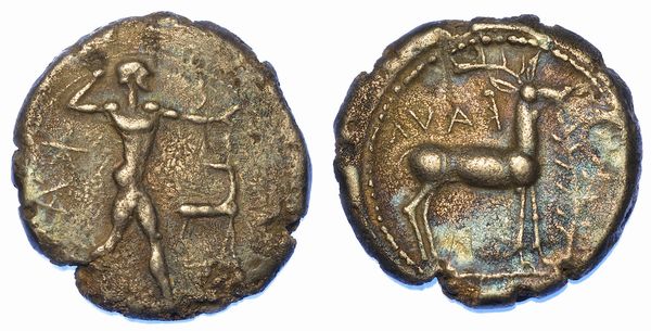 BRUTTIUM - CAULONIA. Nomos, 480-388 a.C.  - Asta Numismatica - Associazione Nazionale - Case d'Asta italiane