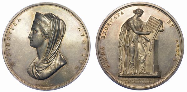 PARMA. MARIA LUIGIA D'AUSTRIA, 1815-1847. Medaglia in argento 1836. Le Beccherie di Parma.  - Asta Numismatica - Associazione Nazionale - Case d'Asta italiane