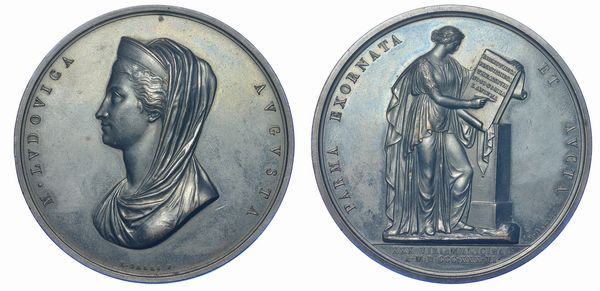 PARMA. MARIA LUIGIA D'AUSTRIA, 1815-1847. Medaglia in bronzo 1836. Le Beccherie di Parma.  - Asta Numismatica - Associazione Nazionale - Case d'Asta italiane
