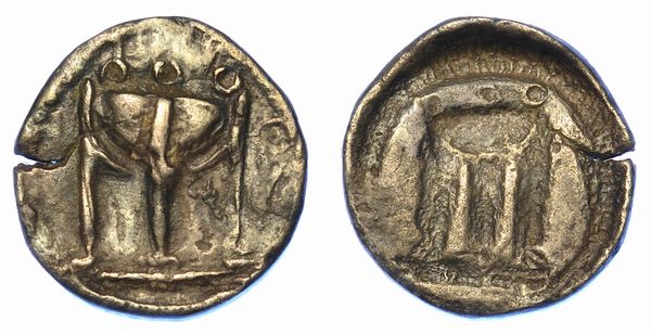 BRUTTIUM - CROTONE. Dracma, 550-480 a.C.  - Asta Numismatica - Associazione Nazionale - Case d'Asta italiane