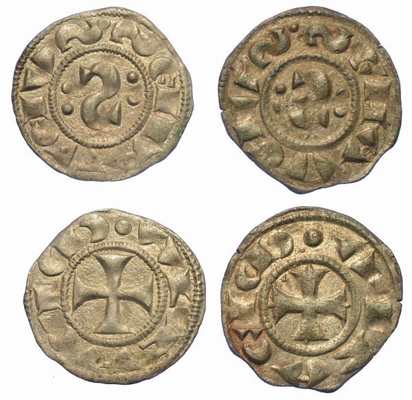 SIENA. REPUBBLICA, XII secolo-1390. Lotto di due monete.  - Asta Numismatica - Associazione Nazionale - Case d'Asta italiane