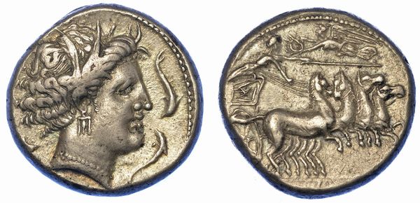 SICILIA - CEPHALOEDIUM. Tetradracma, 409-396 a.C..  - Asta Numismatica - Associazione Nazionale - Case d'Asta italiane