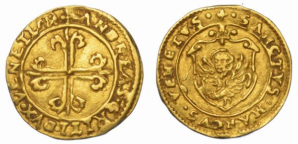 VENEZIA. ANDREA GRITTI, 1523-1532. Mezzo scudo d'oro.  - Asta Numismatica - Associazione Nazionale - Case d'Asta italiane