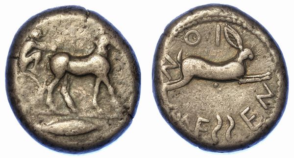 SICILIA - MESSANA. Tetradracma, anni 488-461.  - Asta Numismatica - Associazione Nazionale - Case d'Asta italiane