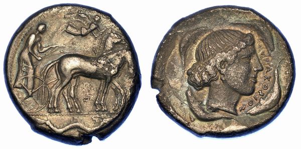 SICILIA - SIRACUSA. Tetradracma, 450-400 a.C.  - Asta Numismatica - Associazione Nazionale - Case d'Asta italiane