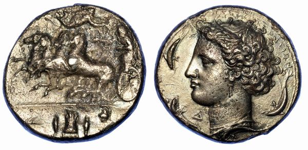 SICILIA - SIRACUSA. Decadracma (Euainetos), 400 a.C.  - Asta Numismatica - Associazione Nazionale - Case d'Asta italiane