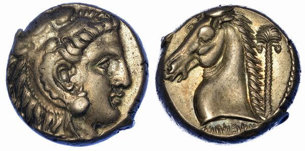 SICILIA - PERIODO SICULO PUNICO. Tetradracma, 300-289 a.C.  - Asta Numismatica - Associazione Nazionale - Case d'Asta italiane